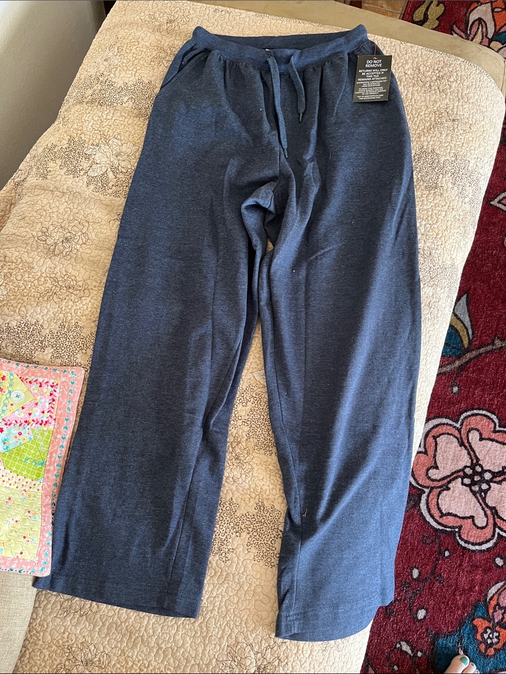 Woman Within Drawstring Lounge Pants NEW M 14-16